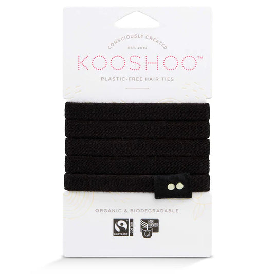 KOOSHOO Flat Hair Ties Black